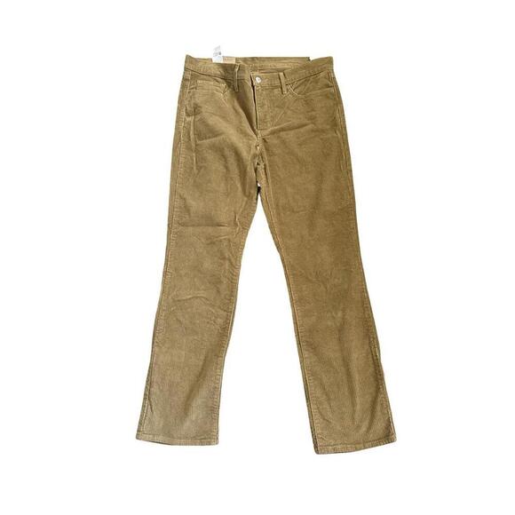NWT $69 Levis 314 Shaping Straight Leg Wide-Wale Tan Corduroy Pants Womens 33x30 - Picture 2 of 4
